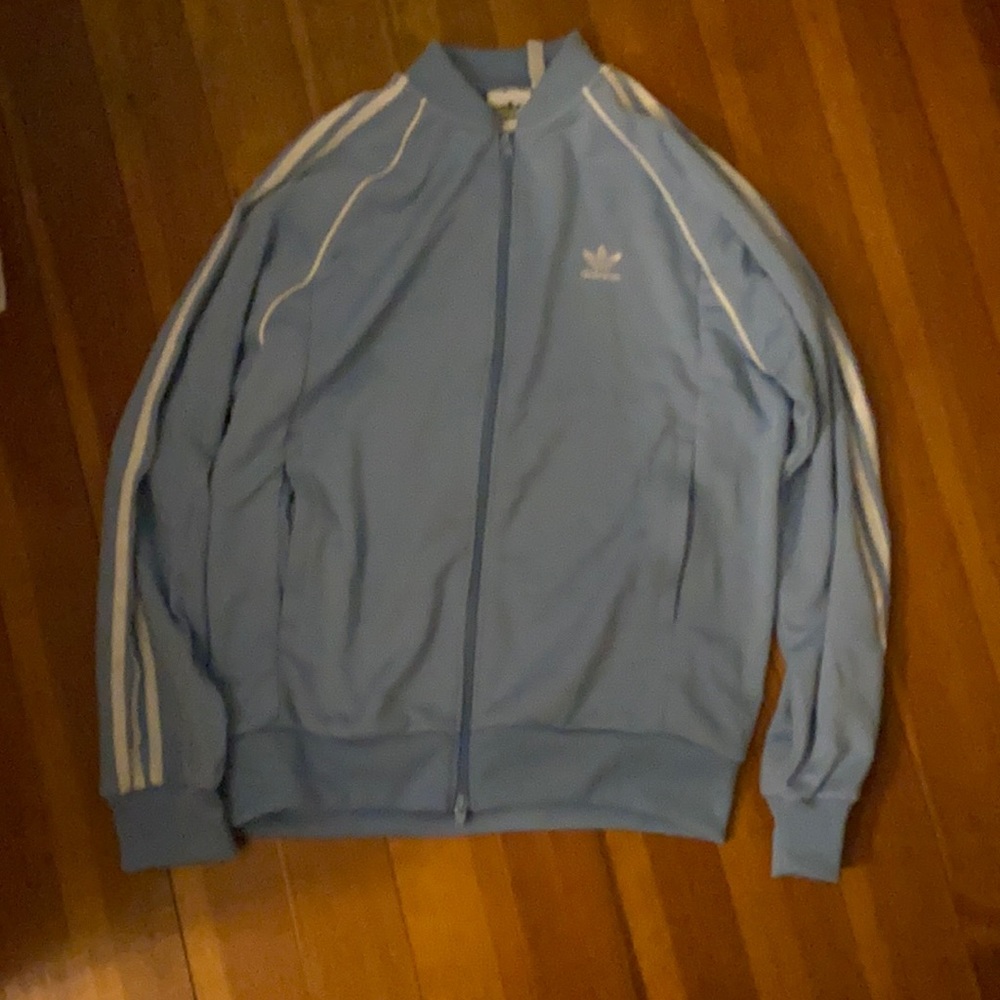 Adidas Powder Blue Zip Up